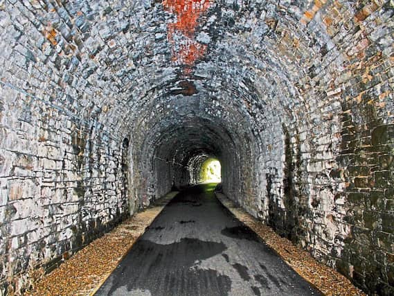 The historic Barnagh Tunnel which is linked through the underpass to the main greenway