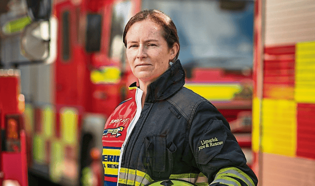 Firefighter Rachel Lynch is one of 10 local personalities featured in the new Shaped by Limerick exhibition | PICTURE: SEAN CURTIN/TRUEMEDIA