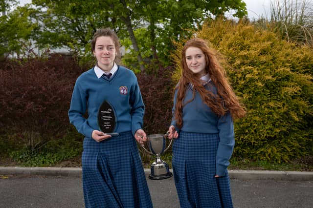 Students Emma O’Shea and Rebecca Enright from Desmond College, Newcastle West won a Special Merit Award in the senior category