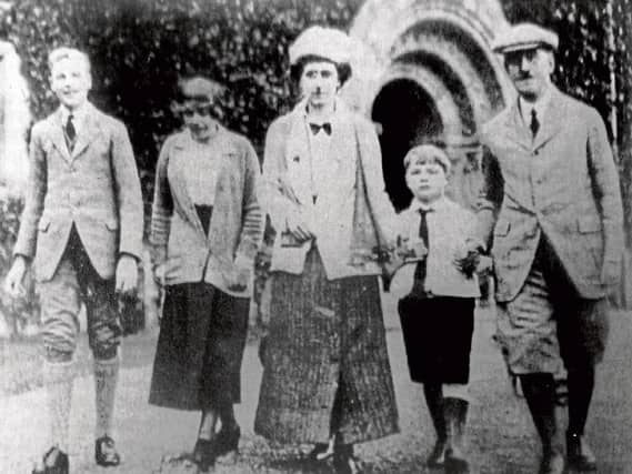 The Barrington family pictured at Glenstal in 1917, Charles, Winifred, Mary-Rose, Fitzwilliam and Sir Charles
