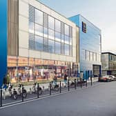 An impression of the new Aldi store is planned for beside the telephone exchange in Roches Street