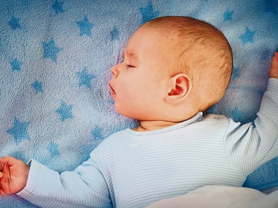 The first three months may be the roughest: Most babies don't start sleeping through the night without waking until they are about 3-months-old