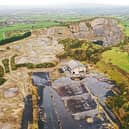 An aerial photograph of Ballyneety quarry which have been supplied to the Leader by Limerick Against Pollution 