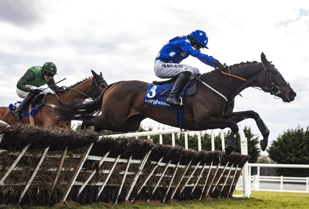 Coulonces gives Rathkeale jockey Conor McNamara his 25th winner of the season when landing the mares’ maiden hurdle at Fairyhouse on Tuesday last Picture: Patrick McCann/Racing Post