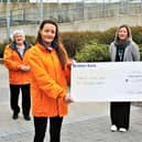 Members of Limerick Suicide Watch receiving their share of the proceeds from the UL Hospitals Group 2019 Christmas Fair & Raffle