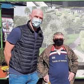 Munster Rugby legend Paul O’Connell, pictured with Kevin Kiely, a member of the Thomondgate nature park campaign
