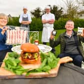 At the launch of the West Limerick Lamb Burger are Caroline Rigney, Rigneys Farm; Eoin Cahill, Cahill’s Cheese, Jan Bine, sous chef and head chef Chris Starr | PICTURE: Diarmuid Greene