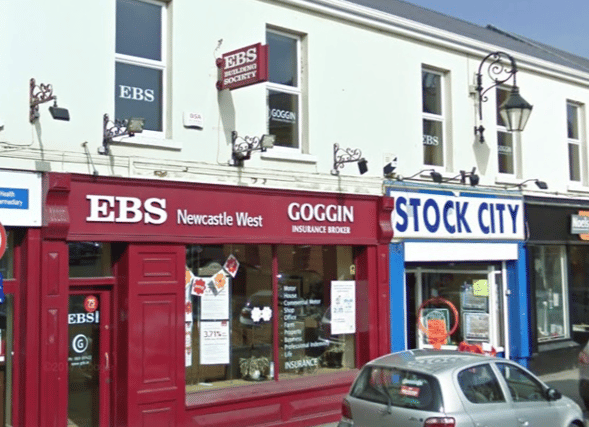 The EBS branch at Bishop Street, Newcastle West | PICTURE: Google Streetview