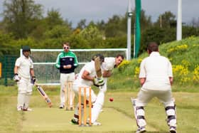 Action from one of Limerick Cricket Club's pre-season inter-club friendly at Adare
