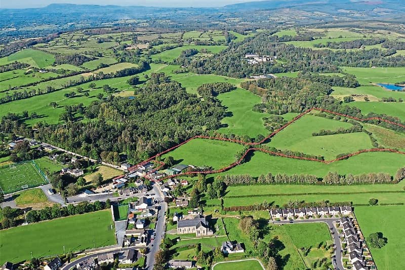 Some of the 26 acres sold behind the former Ahern’s shop looks ideal for a housing estate but auctioneer James Lee says ‘any development potential is very much down the road’