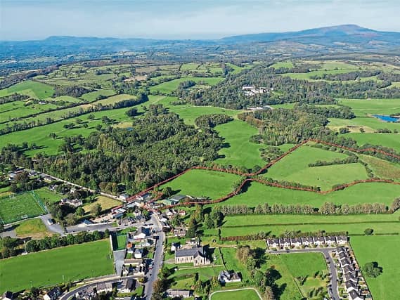 Some of the 26 acres sold behind the former Ahern’s shop looks ideal for a housing estate but auctioneer James Lee says ‘any development potential is very much down the road’