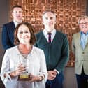 Finola O'Donnell, chairperson of Ingenium TC who accepted the award. Also pictured is Darren Harding, Clayton Hotel; Donn O'Sullivan, Limerick Leader and Dave O'Hora, Southern PICTURE: Keith Wiseman