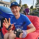 Mooreabbey Milers' Kevin Lenihan refuelling during his 200k run around the Kerry Way