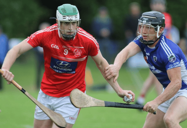Midfield opponents: Eoin O'Doherty of Mungret and Peter Nash of Kildimo-Pallaskenry renew rivalries in today's final