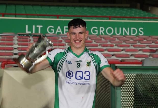 Ballybrown captain Colin Coughlan lifts the winning trophy PIC: Keith Wiseman