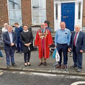 I'm pictured with Kieran O'Donnell TD, Mayor Michael Collins, Eugene Phelan, auctioneer Pat Fitzgerald and Minister-of-State Patrick O'Donovan