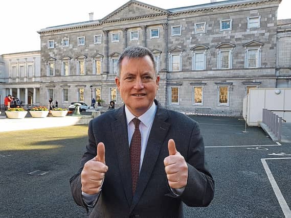 Deputy Kieran O'Donnell pictured at Leinster House