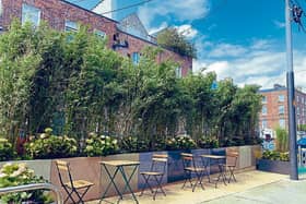 The al-fresco dining area in Catherine Street | PICTURE: ALAN PLACE