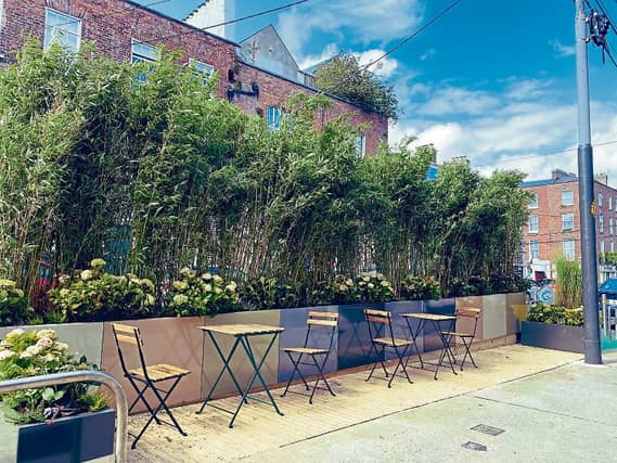 The al-fresco dining area in Catherine Street | PICTURE: ALAN PLACE