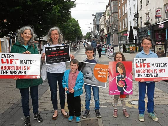 Catherine Tracey with Ceire, Teddy, Iosaf, Maria and Louis Flynn, taking part in the Rally for Life last weekend PICTURE: Brendan Gleeson