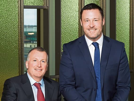 Vic Angley, left, pictured with Michael McAleer, managing partner Grant Thornton