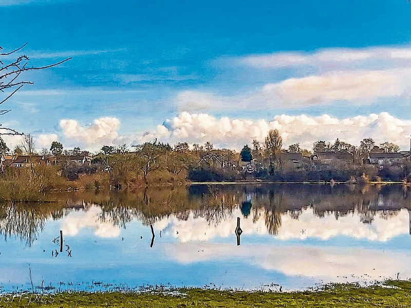 PICTURE THIS! Reflections on the fields by the river Groody taken on last Thursday morning by Denis Hickey