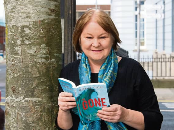 Helena Close with her new book Gone | PICTURE: Adrian Butler