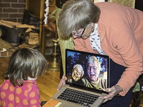 Patricia is using FaceTime to keep in touch with grandchildren stock picture: Pixabay