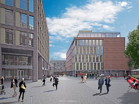 An architect's impression of how the new Project Opera courtyard may appear once complete