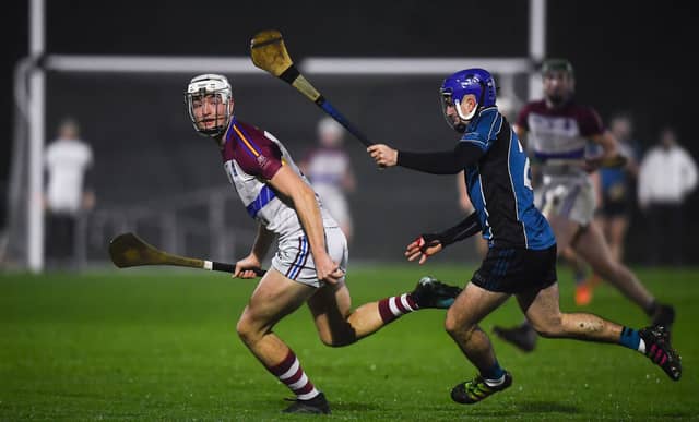 Kyle Hayes in action against Maynooth