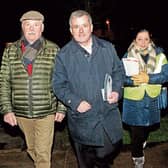 Senator Kieran O'Donnell with Leo Walsh and Nancy Walsh: "This area needs its own TD, and we need their number one"