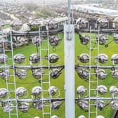 Bird’s eye view: With the aid of a drone  Tom Russell got this shot high above the LIT Gaelic Grounds