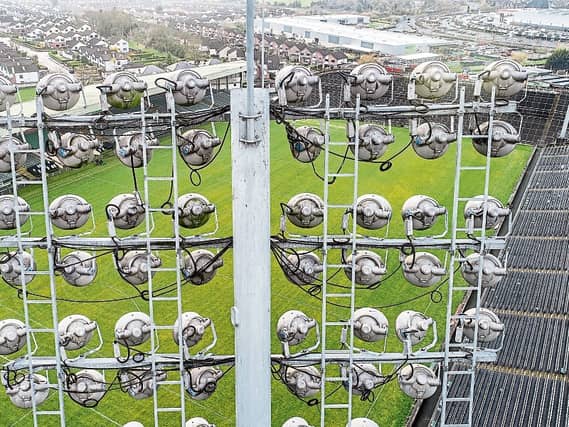 Bird’s eye view: With the aid of a drone Tom Russell got this shot high above the LIT Gaelic Grounds
