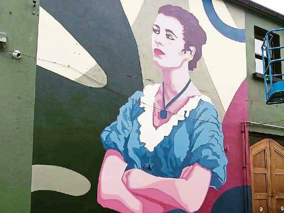 Constance Smith gracing a wall on Nicholas Street PICTURE: courtesy Cllr Daniel Butler