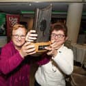 Members of the Ardpatrick Tidy Towns Committee celebrating their win, Catherine Herbert and Ann McGrath PICTURE: Alan Place