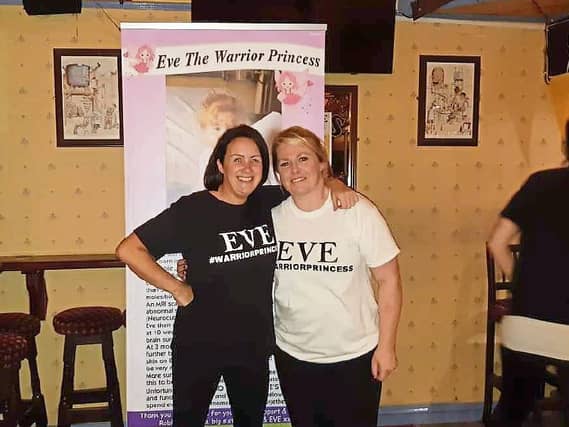 Team captains Karen O'Dea and Elaine Ryan