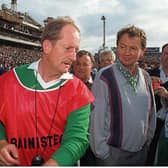 He had a job to do: Offaly manager Eamonn Cregan pictured after his sides victory over Limerick in the 1994 All-Ireland Hurling Final