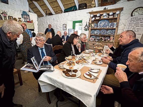 A fine spread was laid on at the Hedge School in Clarina