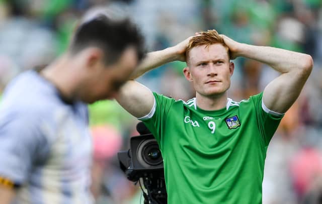 Limerick midfielder William O'Donoghue at full-time following their All-Ireland semi-final defeat to Kilkenny at Croke Park