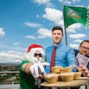 Santa, Declan Hannon, Limerick Senior Hurling Captain and Stephen O'Connor, General Manager | Picture: Alan Place