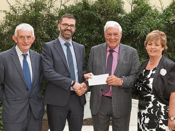 Excitement is in the air: Jim O'Callaghan, show committee, Mike Knightson, director of KM Finance, Billy Biggane, show PRO, and Bernie Carroll, show development officer, at the launch of the show