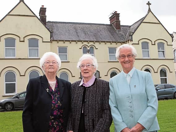 Sisters of Mercy, Cappamore 9-6-2019 Sr Mercy O'Dea, St Assumpta White and Sr Joan Bradshaw outside the Convent of Mercy, Cappamore | Picture by Dave Gaynor