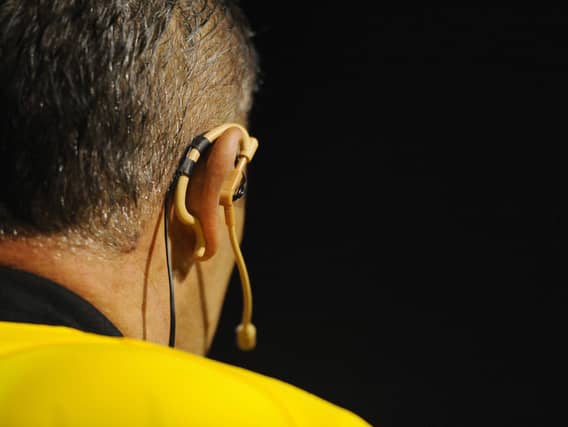 A referee was alleged to have been spat at and punched