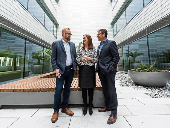 Nathan Tenzer, Edwards Lifesciences, Caroline Currid and John Moran at Breaking The Mould