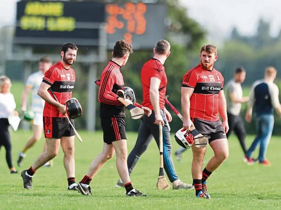 Adare players leave the field after their win over South Liberties, when will they play again though?