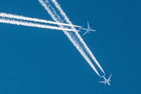 It is busy up there: Two planes crossing paths over Patrickswell, 1,975ft apart, nothing dangerous about this happens every day. Photo by Leah O'Carroll