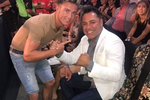 Paddy Donovan with Oscar De La Hoya recently
