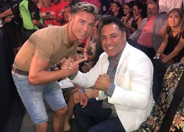 Paddy Donovan with Oscar De La Hoya recently