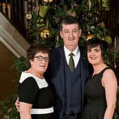 Mary Cregan with her parents Patsy and John