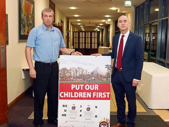 Tim Hourigan, LAP, with Cllr Daniel Butler at the meeting